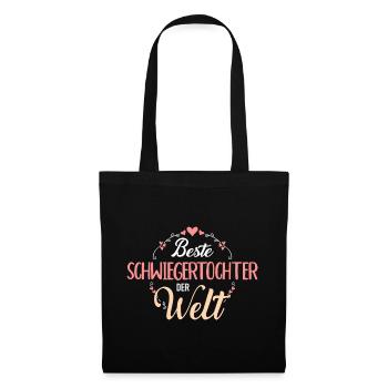 Schwiegertochter - Stoffbeutel - Schwarz - Vorne