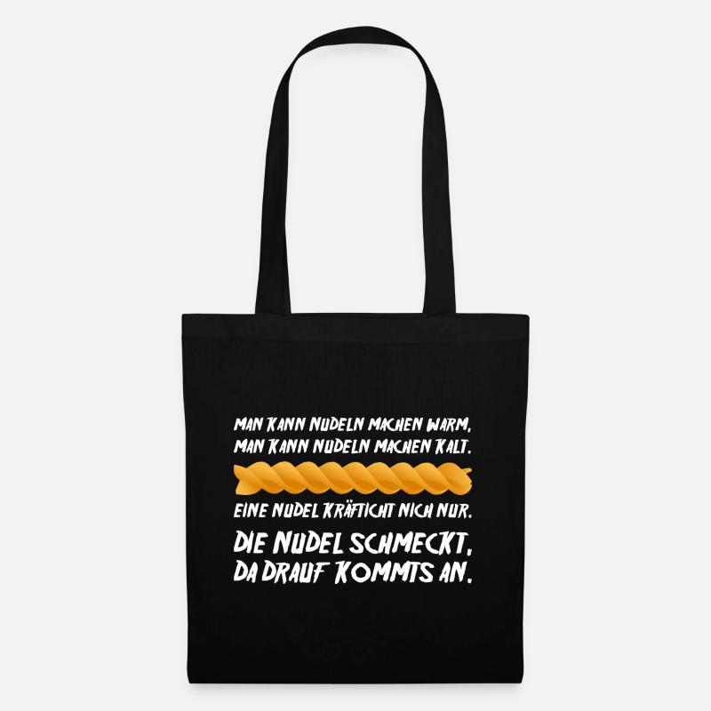 Die Nudel - Stoffbeutel - Schwarz