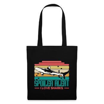 Shark Predator Gift Idea - Tote Bag - black - Front