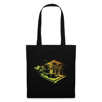 Natur Farben Symbol Logo icon Haus Design Park - Stoffbeutel - Schwarz - Vorne
