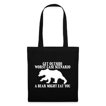 Get Outside, Worst Case Scenario, A Bear Eats You9 - Tote Bag - black - Front