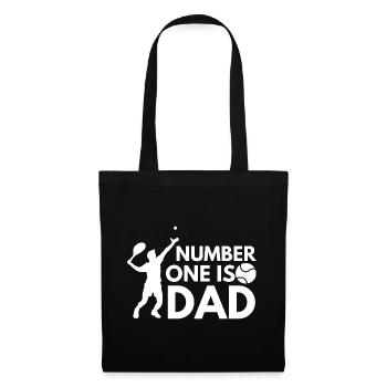 Number One Is Dad - Tennis - Tote Bag - black - Front