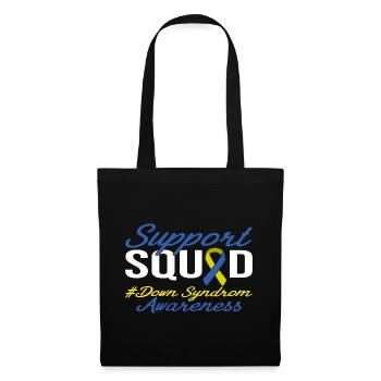 Support Squad - Down Syndrom Awareness - Stoffbeutel - Schwarz - Vorne