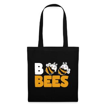 Lustige Boo Bienen Halloween Bee Ghost - Stoffbeutel - Schwarz - Vorne