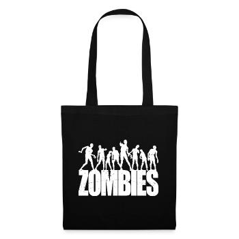 Scary Walking Zombies Horreur Halloween Costume - Sac en tissu - noir - Devant