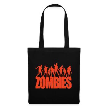 Scary Walking Zombies Horreur Halloween Costume - Sac en tissu - noir - Devant