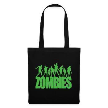 Scary Walking Zombies Horreur Halloween Costume - Sac en tissu - noir - Devant