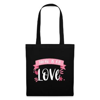 Tange Dancer - Tango is my Love! Gift - Tote Bag - black - Front