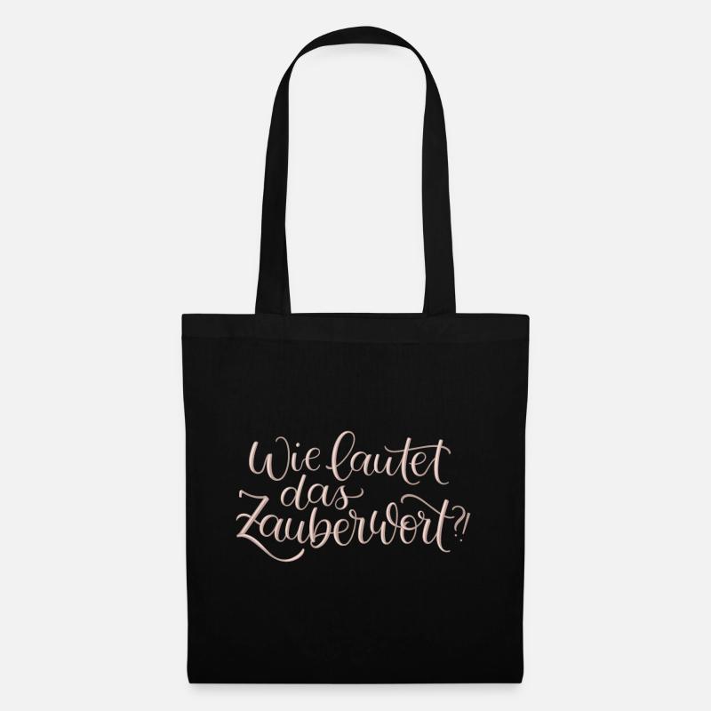 Wie lautet das Zauberwort?! - Stoffbeutel - Schwarz
