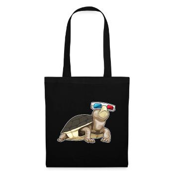 Turtle Glasses - Tote Bag - black - Front