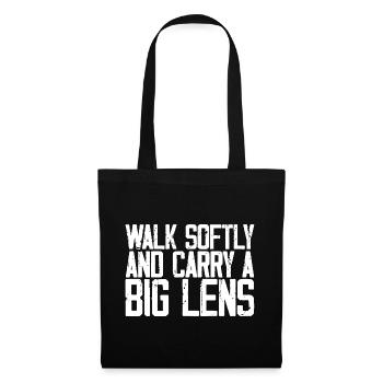 Walk Softly And Carry A Big Lens 3 - Tote Bag - black - Front