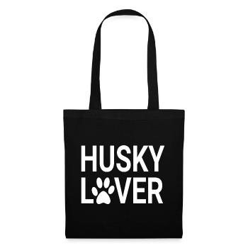 Husky-Liebhaber, Husky-Mütter, Husky-Väter - Stoffbeutel - Schwarz - Vorne