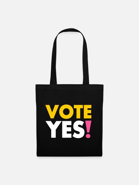 Vote yes - Stoffbeutel - Schwarz