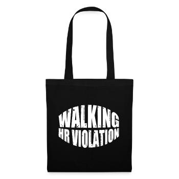 Violation de l’heure de marche 8 - Sac en tissu - noir - Devant