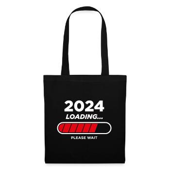 2024 Wird geladen - Stoffbeutel - Schwarz - Vorne