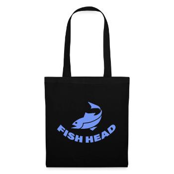 FISH HEAD - Stoffbeutel - Schwarz - Vorne