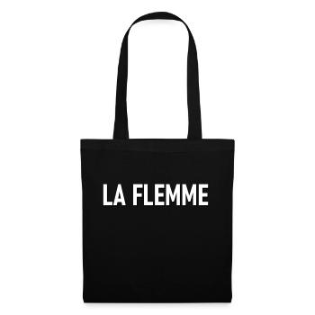 FLEMME - Sac en tissu - noir - Devant
