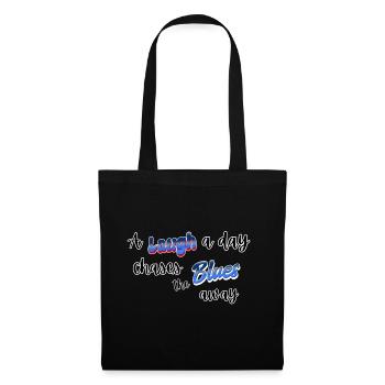 Continuez à rire - Sac en tissu - noir - Devant