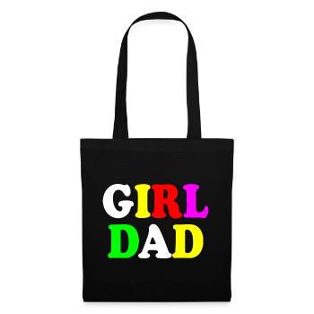 Girl dad - Stoffbeutel - Schwarz - Vorne