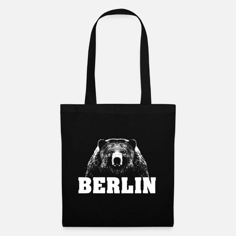 Berlin Bär - Stoffbeutel - Schwarz