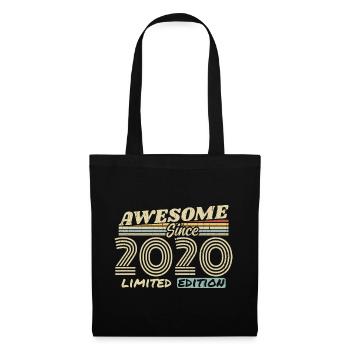 Vintage 2020 Rétro - Cadeau D’anniversaire 2020 - Sac en tissu - noir - Devant