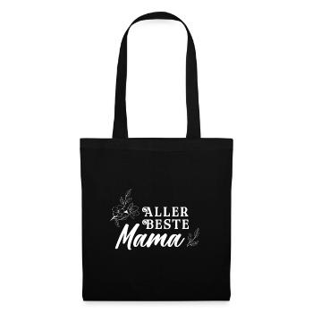 Allerbeste Mama - Muttertag - Stoffbeutel - Schwarz - Vorne
