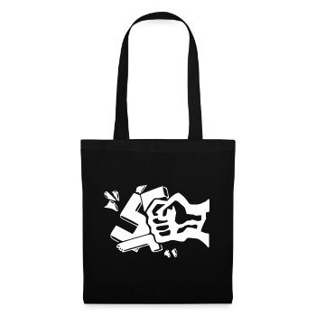 Against nazis against the right fist - Tote Bag - black - Front