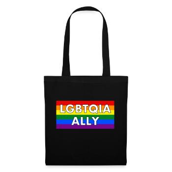 LGBTQIA ally - Tote Bag - black - Front
