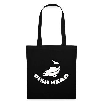 FISH HEAD - Stoffbeutel - Schwarz - Vorne