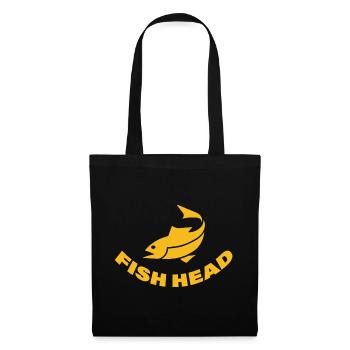 FISH HEAD - Stoffbeutel - Schwarz - Vorne