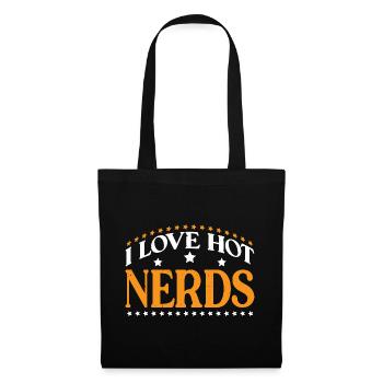 I Love Hot Nerds 3 - Stoffbeutel - Schwarz - Vorne