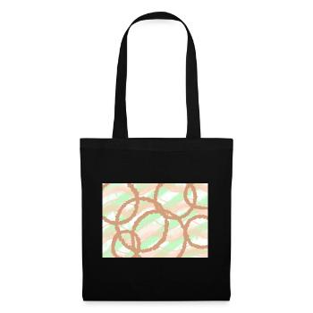 Brown Circles Background - Tote Bag - black - Front