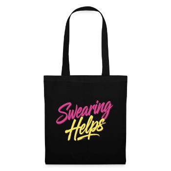 Swearing Helps 12 - Stoffbeutel - Schwarz - Vorne
