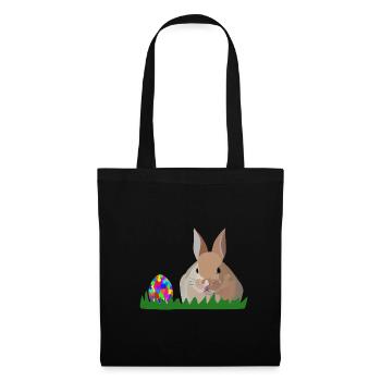 Olli Osterhase - Stoffbeutel - Schwarz - Vorne