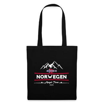 Angel Tour Norwegen 2025 - Stoffbeutel - Schwarz - Vorne