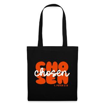 Inspirierend Bibelvers Chosen Jesus Glaube Christ - Stoffbeutel - Schwarz - Vorne