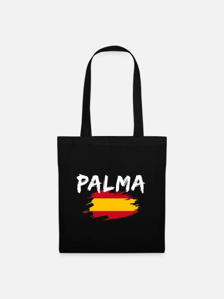 Palma Spanien - Stoffbeutel - Schwarz