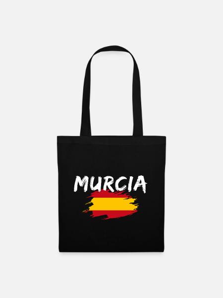 Murcia Spanien - Stoffbeutel - Schwarz