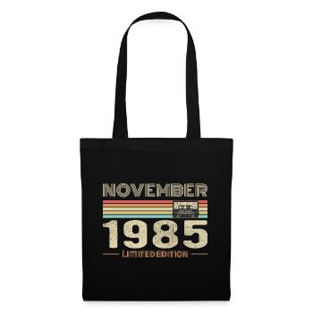 November 1985 Vintage Birthday Retro Tee - Sac en tissu - noir - Devant