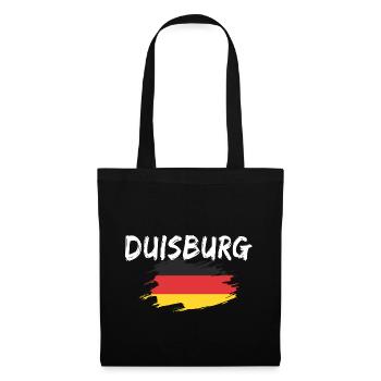Duisbourg Allemagne Drapeau - Sac en tissu - noir - Devant