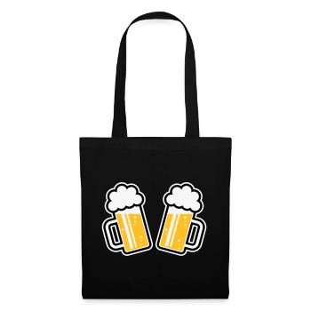 2 chopes de bière Santé ! Santé ! (Chopes de bière 3C) - Sac en tissu - noir - Devant