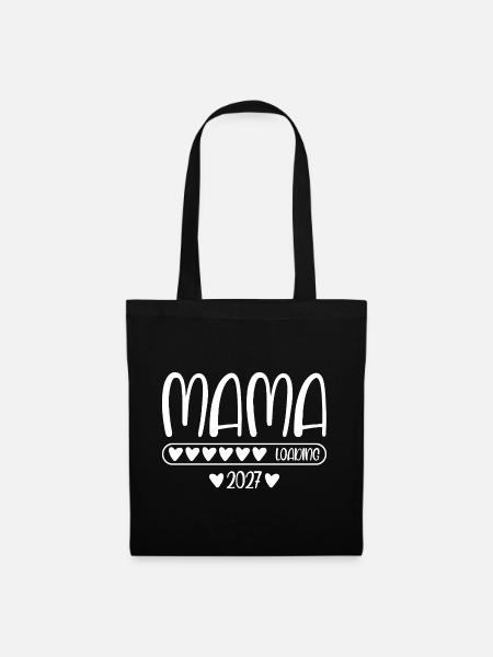 Mama 2027 loading - Stoffbeutel - Schwarz
