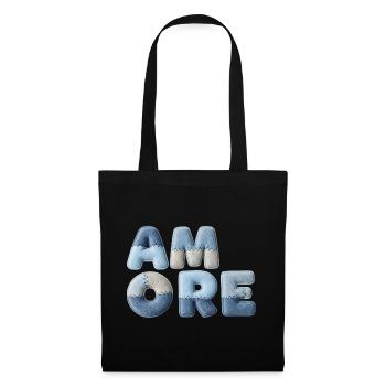 Patchwork Amore romantic gift for partner - Tote Bag - black - Front
