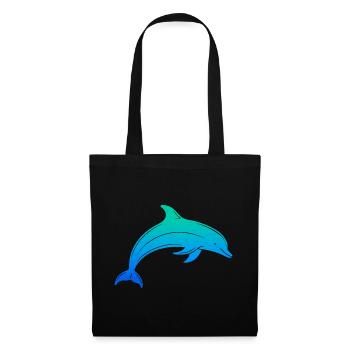 Dolphin Dolphin Boys Men Children Bottlenose dolphin - Tote Bag - black - Front