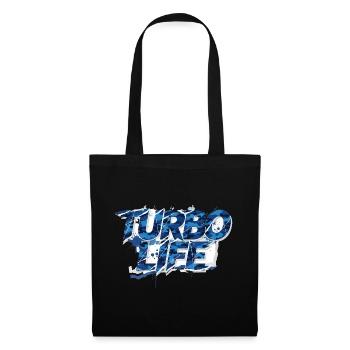 Turbo Life Blue Grey Camo Motif Men & Boys - Tote Bag - black - Front