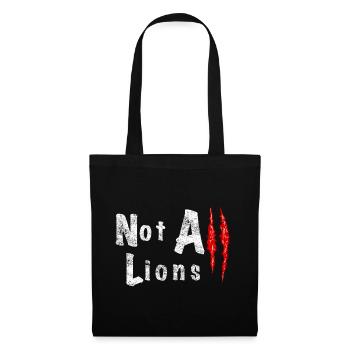 Not All Lions 2.... - Stoffbeutel - Schwarz - Vorne