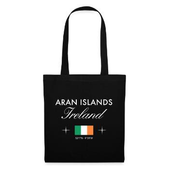 Aran Islands Ireland Coordinates Travel Souvenir - Tote Bag - black - Front
