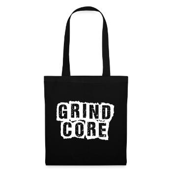Grindcore Distressed Text - Stoffbeutel - Schwarz - Vorne