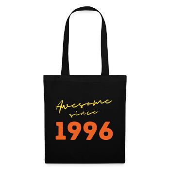 Großartig seit 1996 Jubiläum 1996 Retro Vintage - Stoffbeutel - Schwarz - Vorne
