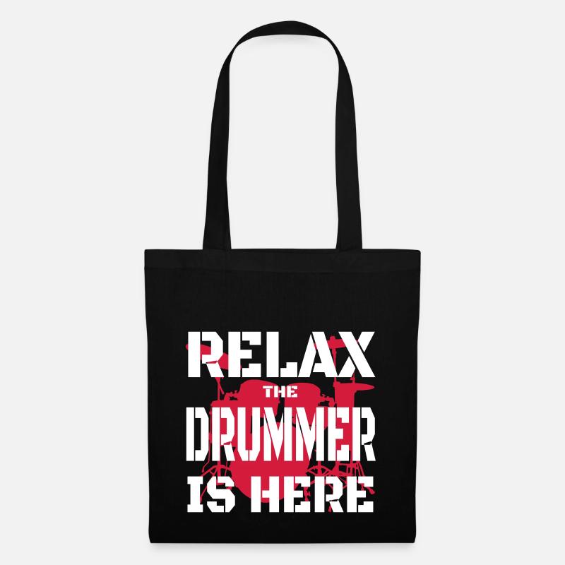 Relax Drummer 2 - Stoffbeutel - Schwarz